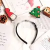 Nuevo Sombrero de Felpa Navideño Dibujo Animado Muñeco de Nieve Navideño Pluma Resorte Aro para el Cabello Niños Fiesta Accesorios para Fotos de Fiesta