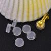 Chapado en cobre oro real 18K pendientes accesorios fábrica al por mayor plano se puede pegar joyería sin perforar clip de oreja de rana