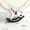 Cavalo de Balanço de Madeira Criativo Pintado Transfronteiriço Enfeites de Mesa Sala de Estar Estudo Escritório Armário de Vinho Decoração de Cavalo de Balanço