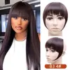 Flequillo Postizo de Comercio Exterior Pieza de Peluca para Mujer Sin Costuras Fibra Química con Patillas Pieza Única Flequillo Espeso Extensión de Cabello Venta al Por Mayor