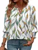 Amazon Transfronterizo Cuello en V Pequeña Abertura Manga Larga Top para Mujer Elástico Fruncido Puños con Volantes Holgado Casual Camiseta