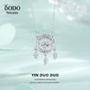S925 Sterling Silver Smart Dream Catcher Colar Mulheres Estilo Fresco Mori Clavicle Chain Verão elegante Lady Pingente Acessórios