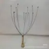 Massageador de Cabeça Polvo de Aço Inoxidável Gravado Relaxante de Cabeça Garra Massageadora de Cérebro Extrator de Alma Tiktok