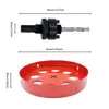 Furadeira de furo mais vendida, serra copo bimetálica, 15-300 mm, para vendedores de cross-border aplicarem etiquetas de código de barras e embalarem para envio