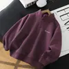 Sudadera infantil para niños, top de otoño, nuevo modelo de otoño 2026, sudadera de estudiante con cuello alto, top casual para niños mayores, moderno