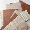 Papel de Regalo Floral Estilo Vintage con Patrón de Árbol para Ramos, Materiales Florales de Lujo Ligero en Color Natural