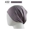 Gorro de Tubo de Color Sólido Transfronterizo, Gorro Base, Alta Elasticidad, Algodón Merceizado, Calentador de Cuello para Mujer, Gorro Base