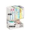 Organizador de libros para escritorio de estudiante, estantería de escritorio para el hogar, estante de almacenamiento de papelería de doble capa y múltiples filas