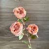 Borda tostada de 3 cabeças Austin multi-cabeça borda queimada retrô rosa decoração de casa decoração sala de estar mesa decoração floral