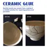 Cola Adesiva Cerâmica Peixe Jue Adesivo Conveniente para Cerâmica Doméstica para Reparar Rachaduras Cerâmicas Danificadas e Cola Adesiva Multifuncional