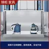 Gabinete de acero inoxidable engrosado para tazas, stock de fábrica, resistente al desgaste, adecuado para talleres, cafeterías escolares y salas de estar