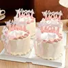 Pastel Decoración Feliz Día de la Madre Mamá Lazo Acrílico Vela Postre para Hornear Decoración de Mesa Topper Inserto