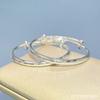 Pulsera de plata de ley 9999 para niños y niñas pulsera para bebé pulsera sólida de empujar y tirar para regalo de bebé de un año