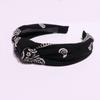 Diadema con lazo estilo coreano retro para primavera y verano, nueva diadema de estilo coreano para mujer, diadema de tela de ala ancha para lavarse la cara.