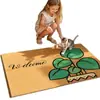 Felpudo de imitación de palmera de coco, felpudo de entrada estampado, alfombra transfronteriza para raspar la suciedad, alfombra de palmera de coco, alfombrilla absorbente de agua, alfombrilla gruesa para pies