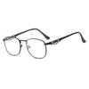 Nuevas gafas de sol retro de metal para hombres y mujeres, gafas de sol de primavera, gafas de sol anti-ultravioleta de un solo haz, gafas de sol de comercio exterior 7023