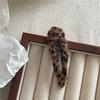 Grampo de cabelo BB de pelúcia com estampa de leopardo vintage para outono e inverno, clipe para franja de cabelo quebrado, gotas d'água, nuvens retangulares, estrela de cinco pontas, coração, clipe de cabelo