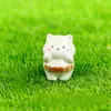 Paisaje en Miniatura Creativo Lindo Oso Cafetero Muñeco Caja Ciega DIY Accesorios de Decoración Adornos Pequeños para Coche Escritorio