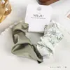 [Paquete de Cartas] Anillo para el Cabello de Satén Retro Intestino Grueso Sentido Avanzado Costura de Dos Tonos Cuerda Gruesa para el Cabello Cabeza de Bola Elegante Tendón de Goma
