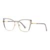 Gafas de Moda Anti-luz Azul con Marco Óptico Mariposa 3125 Pegamento Dorado Transfronterizo Marco Óptico Mariposa Personalizado Espejo Plano de Computadora de Lujo Ligero para Mujer