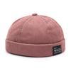 Chapéu de Veludo Cotelê Sem Aba Melão para Homens e Mulheres Chapéu Estilo Rua Hip-Hop Yuppie para Casa Primavera e Outono Nova Moda Retrô Chapéu de Sol