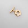 Fornecimento de metal otbuckle colar de pérolas fivela de cobre banhado a ouro pulseira fivela fechamento conexão Fivela Cabeça acessórios de jóias artesanais