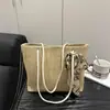 Bolso Grande de Alta Gama 2025 Nuevo de Moda Tejido de Paja Bolso de Mujer Bolso de Hombro Gran Capacidad Versátil para Viajes Diarios Bolso de Mano