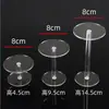 Base Redonda de Acrílico Multicamadas para Figura Suporte de Exibição Transparente Decoração para Transmissão ao Vivo Produto Suporte Pequeno para Enfeite Mesa de Exibição
