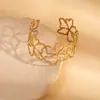 Pulseiras Irregulares Personalizadas Europeias e Americanas Transfronteiriças Design de Nicho Pulseiras Abertas Pulseiras Largas Plissadas da Moda Clássicas para Mulheres