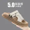 Sandalias de verano para hombre personalizadas para exteriores, antideslizantes, resistentes al desgaste, pantuflas Birkenstock de talla grande, doble uso para conducir, deportes y zapatos casuales de playa