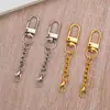 Fivela de porta em U galvanizada de 32 mm do fabricante com corrente de quatro seções, fecho lagosta 303, adequada para bolsas de brinquedos, acessórios e peças decorativas