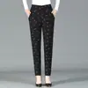 Pantalones de Algodón con Inclinación para Ropa Exterior Personalizada para Mujer Color Camel Cálido Cintura Alta Pantalones para Abajo Otoño e Invierno Pantalones Suaves