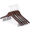 Madera Sólida traje ropa colgando pantalones ropa colgando estante de madera para pantalones pinza para pantalones soporte de ropa sin costuras perchero de ropa perchero de madera venta al por mayor
