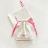 Bolsa de Algodón Puro Sarja a Prueba de Polvo Bolsa de Almacenamiento para Joyería Labial Auriculares Cuentas Cierre de Cordón Bolsa de Embalaje de Lona Venta al por Mayor