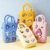 Bolsa de Silicona con Cremallera de Agujeros Bolso de Mano de Verano para la Arena Bolso de Agujeros Colorido Bolso de Playa DIY Bolso de Gelatina