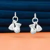 Plata de Ley S925 Sólida Estilo Chino Nuevo Estilo Chino Bolsa de Dinero Colgante de Loto DIY Pulsera de Cristal Pulsera