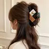 Nuevo clip de tiburón 2026 para otoño e invierno, pinza para el cabello de gran tamaño de alta gama para mujeres con cabello abundante, con diseño de lazo