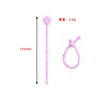 Amarre de Cable de Silicona con Forma de Estrella y Corazón Herramienta Enrolladora Organizadora de Cables de Datos Accesorio Cordón para Ensartar Cuentas Multiusos
