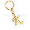 Chaveiro de Metal Criativo com Diamante 26 Letras Pingente de Bolsa Colar Simples com Pingente de Letra Acessórios DIY Atacado