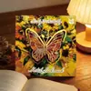 Marcador de Metal Mariposa Pintura al Óleo Retro, Clip Marcador Artístico Creativo, Clip para Página de Lectura de Estudiante, Regalo de Recompensa para Graduación