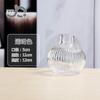 Vaso de Vidro Minimalista Nórdico Fresco de Flor Única para Flores Frescas, Decoração de Arranjo de Flores para Mesa de Jantar na Sala de Estar, Vaso Pequeno