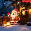 Amazon Natal Papai Noel Pingente Acrílico 2D Pingente Plano de Árvore de Natal Ornamento de Festival Transfronteiriço