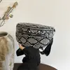 Bolso de Hombro Cruzado para Mujer con Estampado de Serpiente Retro Versátil, Tendencia Transfronteriza, Nueva Moda Europea y Americana, Bolso de Hombro Cruzado Casual para el Día a Día