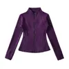 Ropa de Mujer al por Mayor Transfronteriza Estilo Europeo y Americano Otoño e Invierno Nuevo Chaqueta de Color Puro Forrada de Polar Cálida Cuello Alto Top Base Delgado