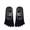 Calcetines Profesionales de Pilates para Mujer, Calcetines Deportivos de Yoga Antideslizantes Absorbentes de Sudor Antibacterianos de Cinco Dedos, Calcetines para Yoga en Interiores con Dedos Separados