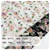 Em Estoque 100g Tecido Chiffon Estampado com Padrão de Bolhas Grandes e Flores Pequenas para Vestidos Femininos, Camisas, Acessórios de Cabelo e Roupas Infantis