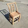 Silla de madera de pino madera maciza rural antigua silla de comedor silla de granja para niños restaurante banco para zapatos silla con respaldo para el hogar