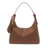 Bolso Tote de Gran Capacidad y Bolso Cruzado para Lonchera con Patrón Tejido, Diseño de Nicho de Color Sólido Simple, Versátil para el Viaje Diario, Bolso de Hombro Único