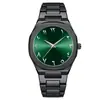 Reloj para Hombre de Comercio Exterior Transfronterizo Esfera Árabe Correa de Acero Aleado Reloj de Cuarzo Impermeable de Gama Alta Venta Directa de Fábrica