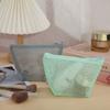 Bolsa de Cosméticos de Malla Triangular Estéreo Dopamina Gran Capacidad Portátil para Mujer Bolsita para Monedas y Artículos Varios Labial Maquillaje